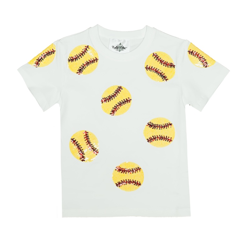 Belle Cher Softball Sequin Shirt
