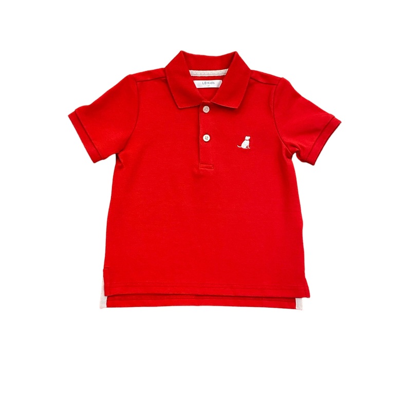 Lulu Bebe Kids Blake Polo - Red