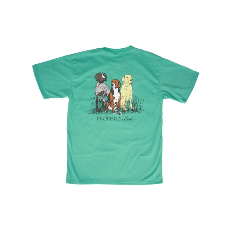Properly Tied Triple Dog S/S Tee - Soft Green