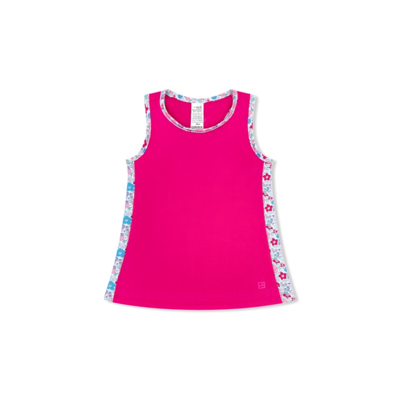 Set Athleisure Nicole Tank - Power Pink/Bloomberry Floral