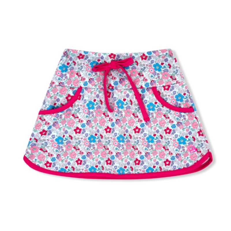 Set Athleisure Tiffany Skort - Bloomberry Floral/Power Pink