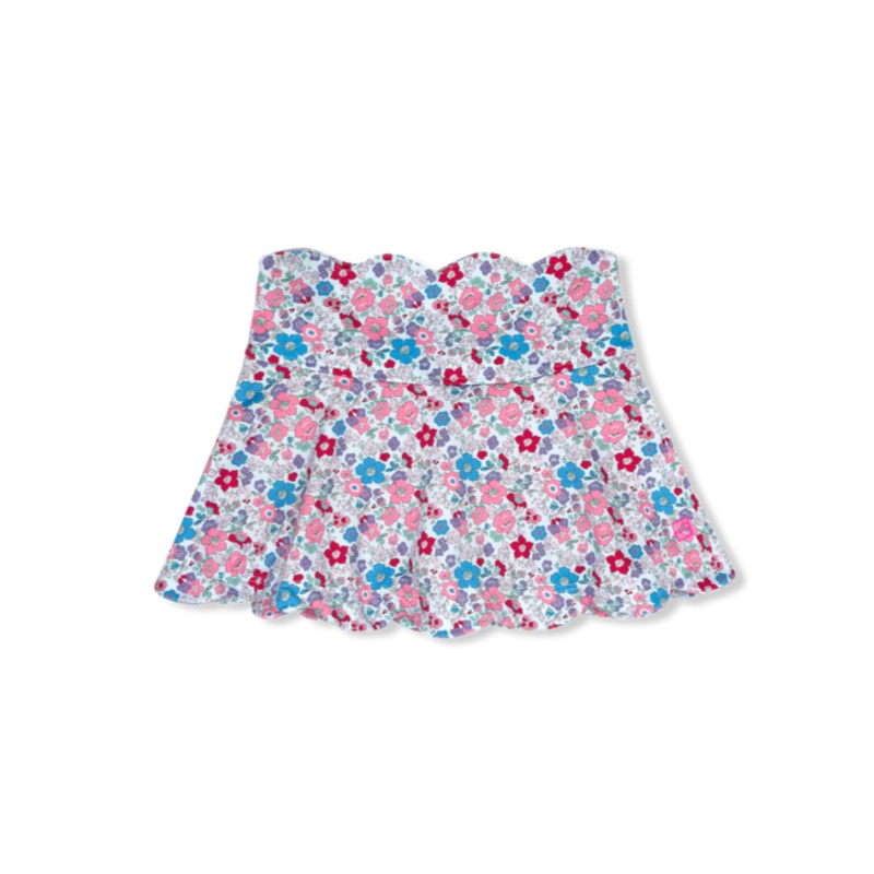 Set Athleisure Zoe Skort - Bloomberry Floral/Power Pink