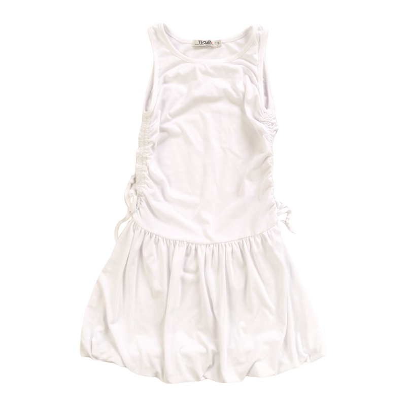 T2LOVE Balloon Tank Dress - White