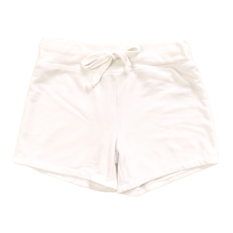 T2LOVE S/S Draw String Shorts - White