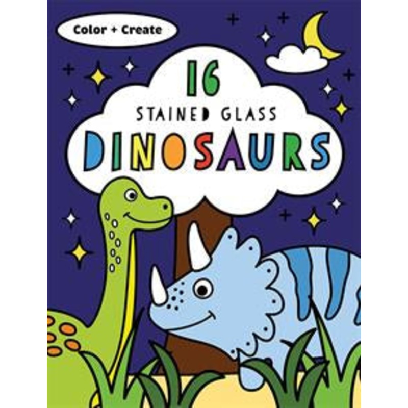 16 Stained Glass - Dinosaurs