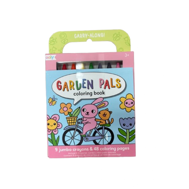 Carry Along Crayon & Coloring Book Set - Garden Pals