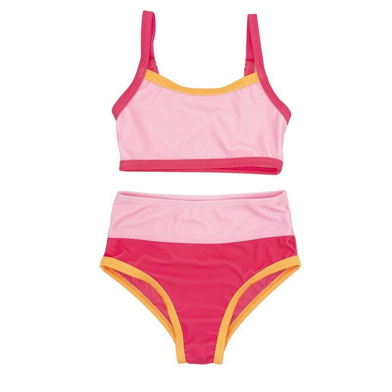 Feather 4 Arrow Hot Coral Retro Ringer Bikini