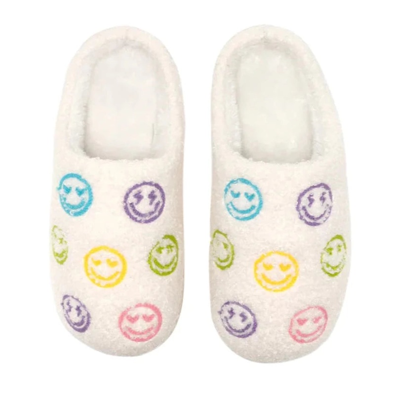 Happy All Over Slippers - S/M