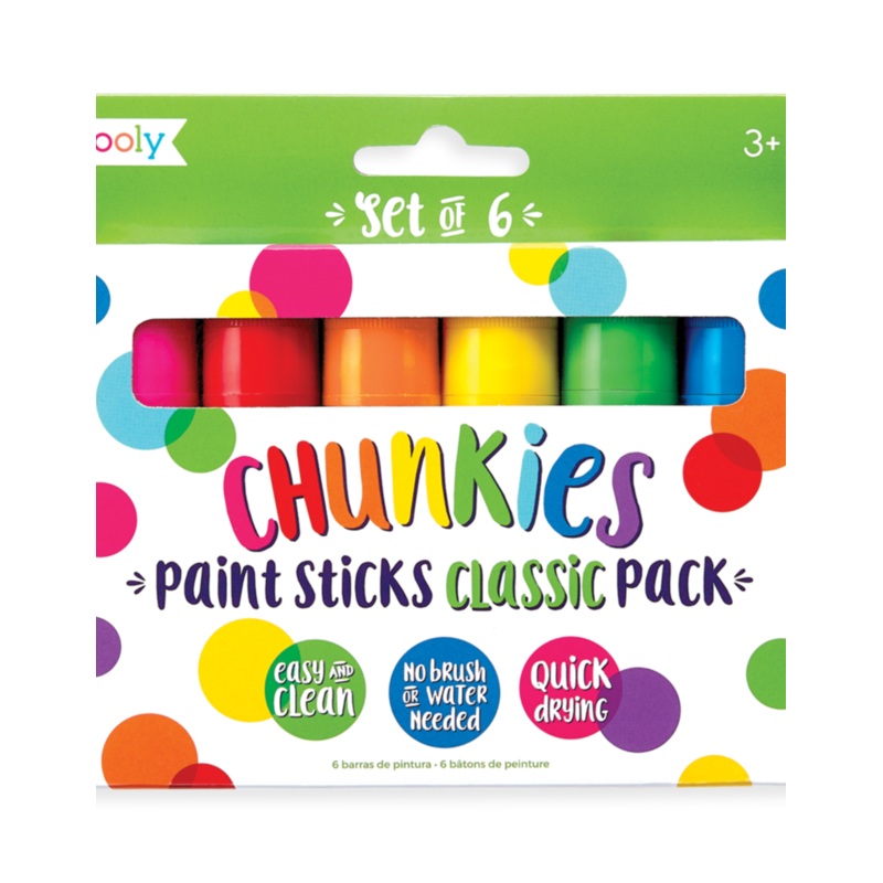 Ooly 6Pc Chunkies Paint Sticks - Classic