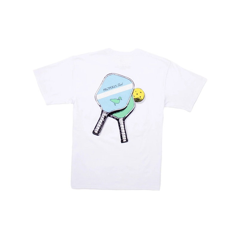 Properly Tied Pickleball S/S Tee - White
