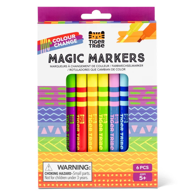 Tiger Tribe Color Change Markers 6pc