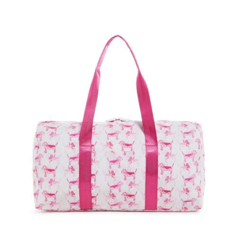 TRVL Weekender Duffel Bag - Pink Puppy Love