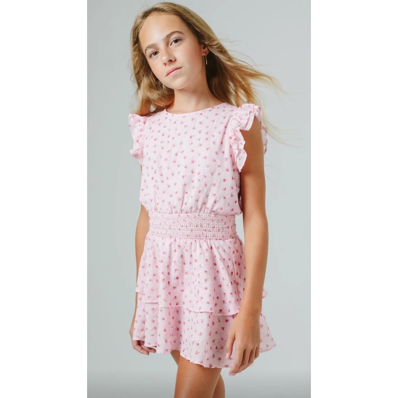 Pink Floral Marigot Dress