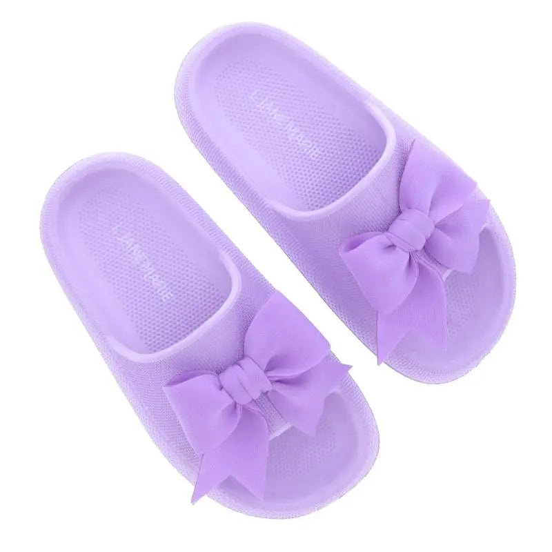 Purple Eloise Open Toe Slides