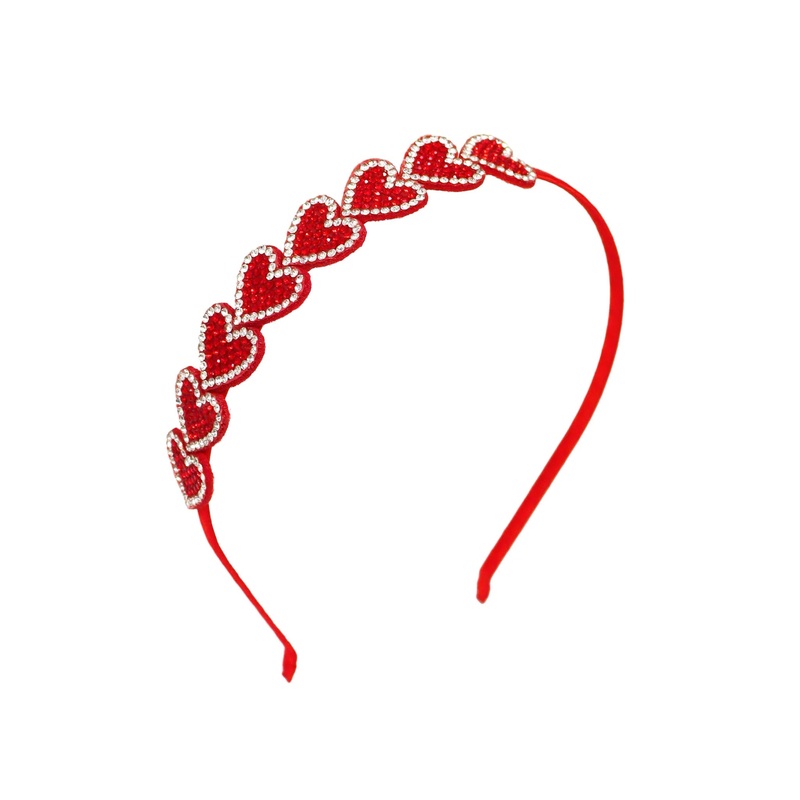 Red Valentine Twinkling Heart Headband