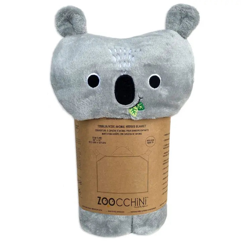Toddler/Kids  (50"x36") Animal Hooded  Blanket - Kai the Koala