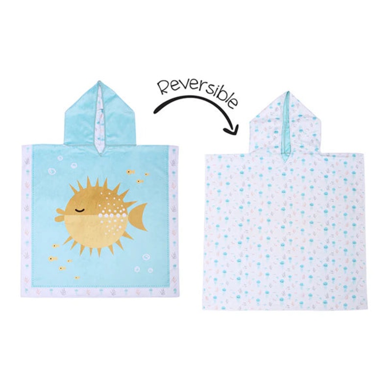 Toddler/Kids Reversible Cover Up - Fish | Jellyfish