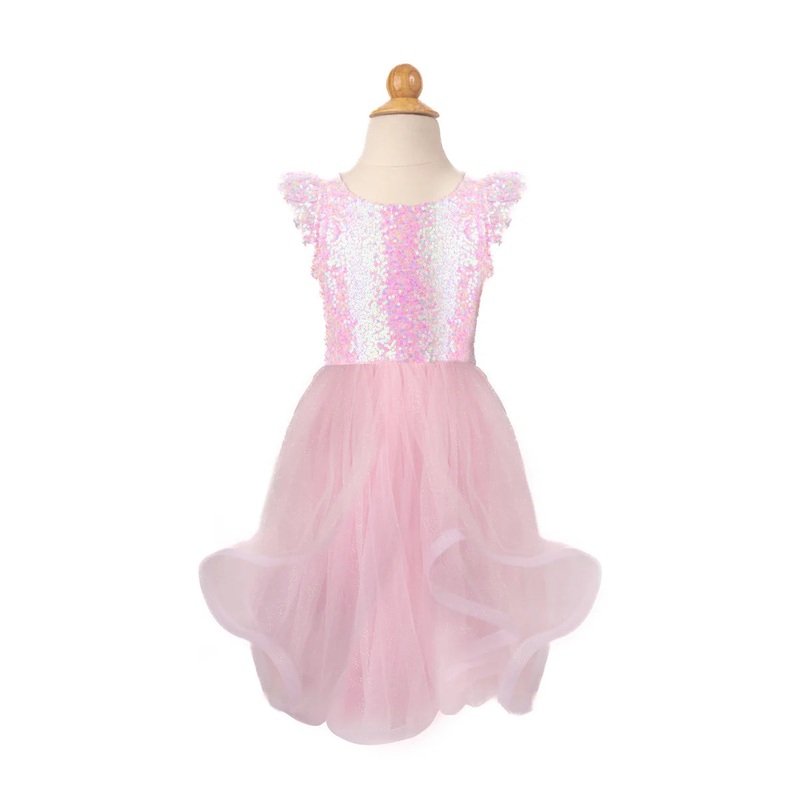 3/4 Great Pretenders Pink Sequin Twirl Dress