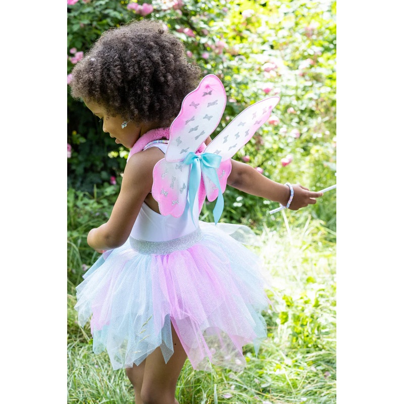 4/6 Great Pretenders Think Mint Pink Skirt, Wings, & Wand