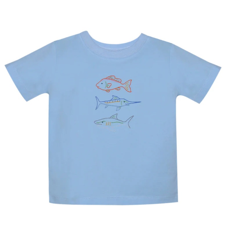 Blue Houston Shirt - Fishing Rodeo
