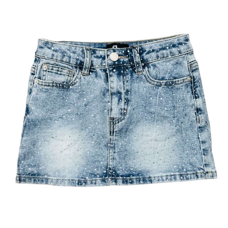 Flowers by Zoe Bedazzled Denim Skirt