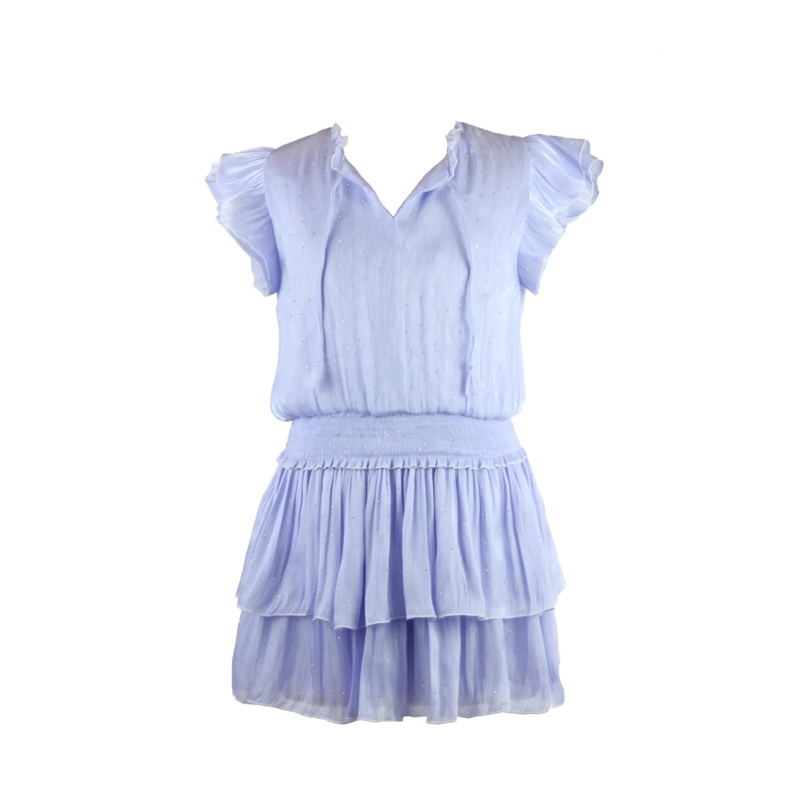 Flowers by Zoe Shimmer Flutter Purple Dress