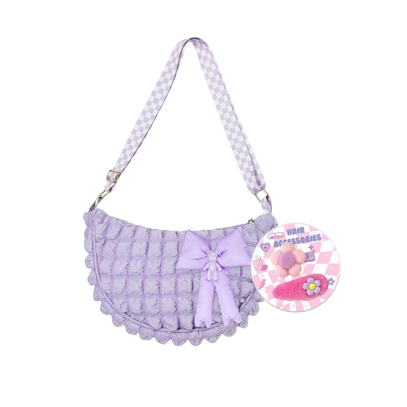 Hot Focus Bowtiful Puffer Crossbody Bag - Good Day