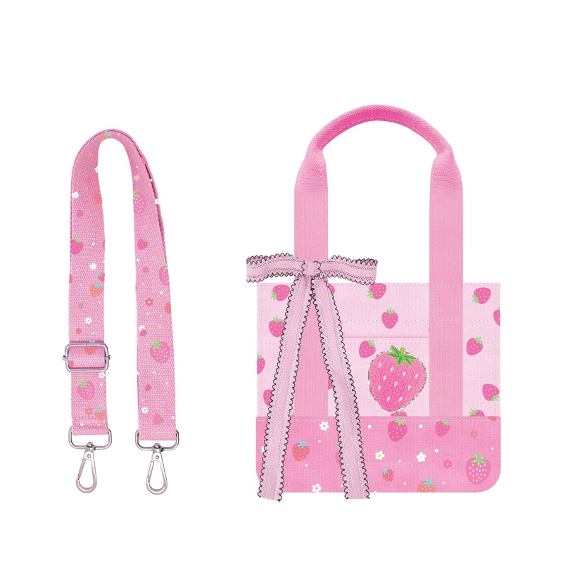 Hot Focus Mini Tote Crossbody Bag - Strawberry