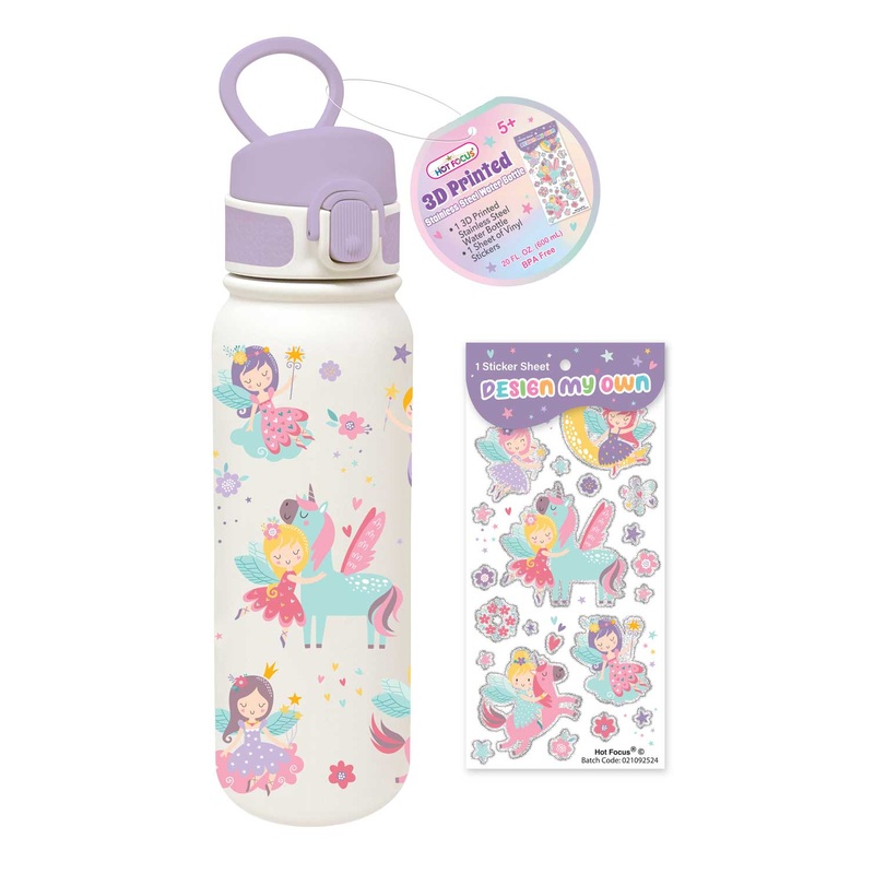 Hot Focus Stainless Steel Water Bottle - Fairy