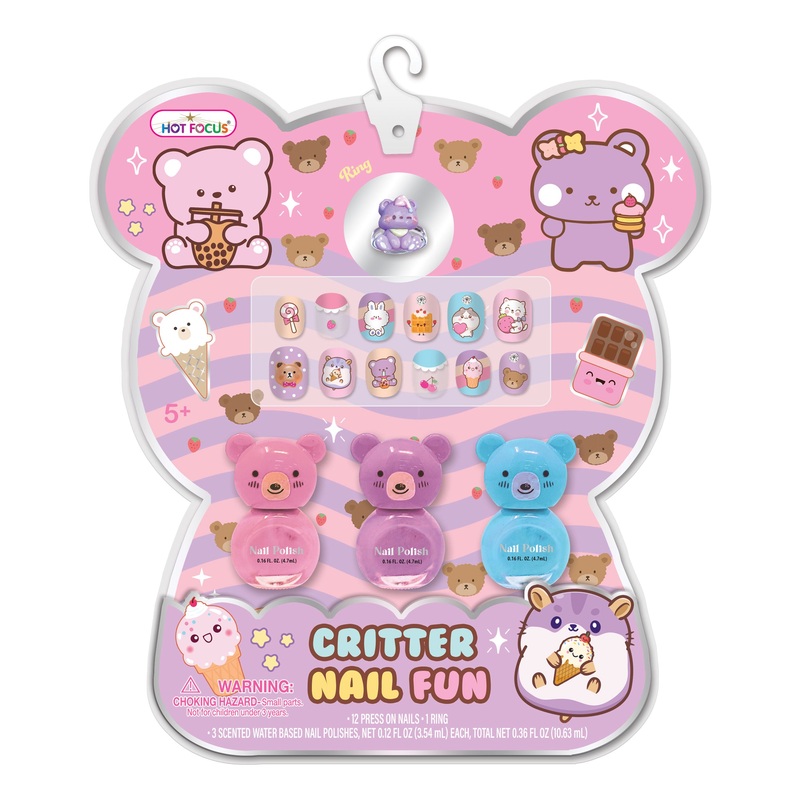 Hot Focus Sweet and Love Critter Nail Fun