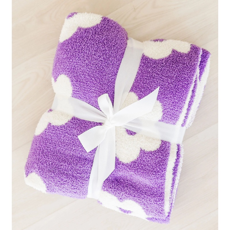 Lilac/Coconut Flower Cozy Blanket