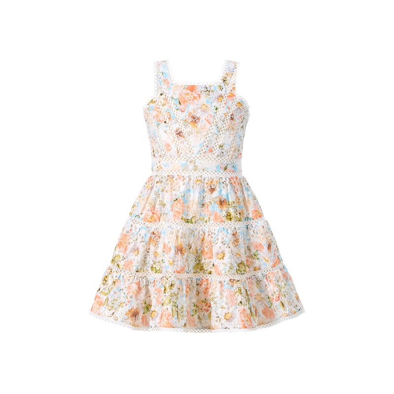 Marlo Kids Daphne Embroidered Mini Dress
