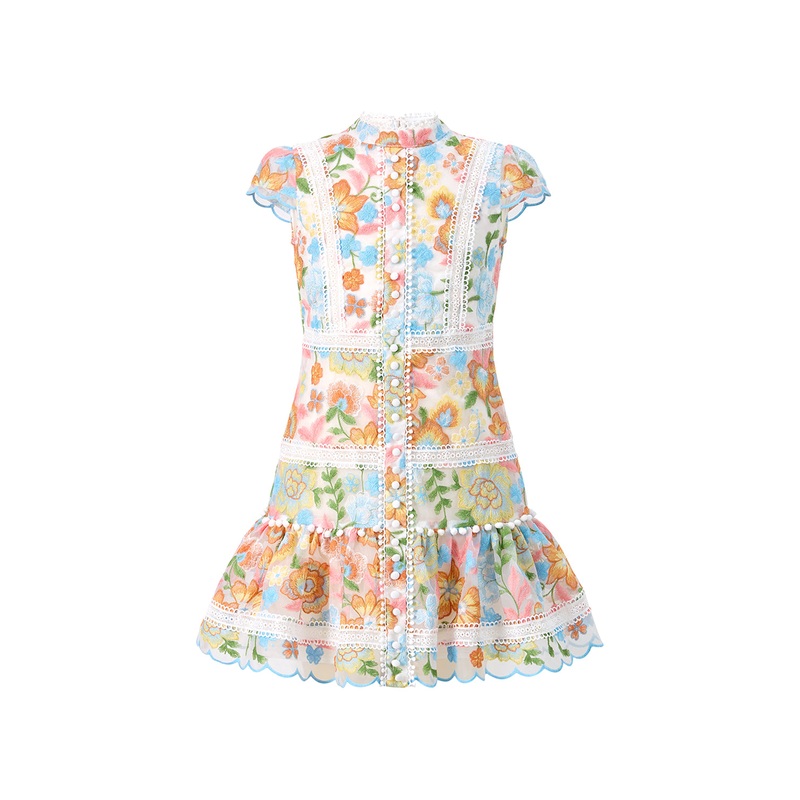 Marlo Kids Piper Embroidered Mini Dress