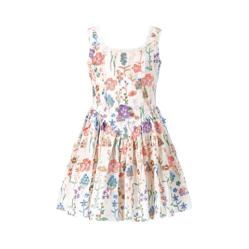 Marlo Kids Serena Embroidered Mini Dress