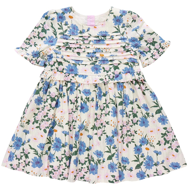 Pink Chicken Melon Daisy Floral Raquel Dress