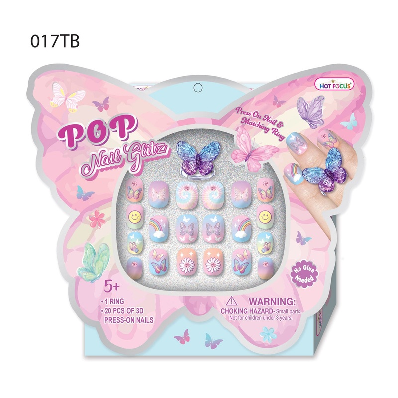 Pop Nail Glitz - Tie Dye Butterfly
