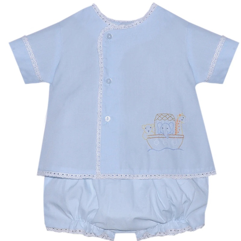 Remember Nguyen Blue Blanche Boy Diaper Set - Noah's Ark