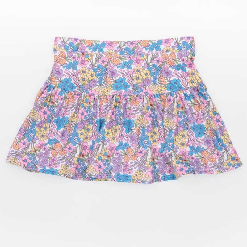 Azarhia Bright Floral Gathered Skort