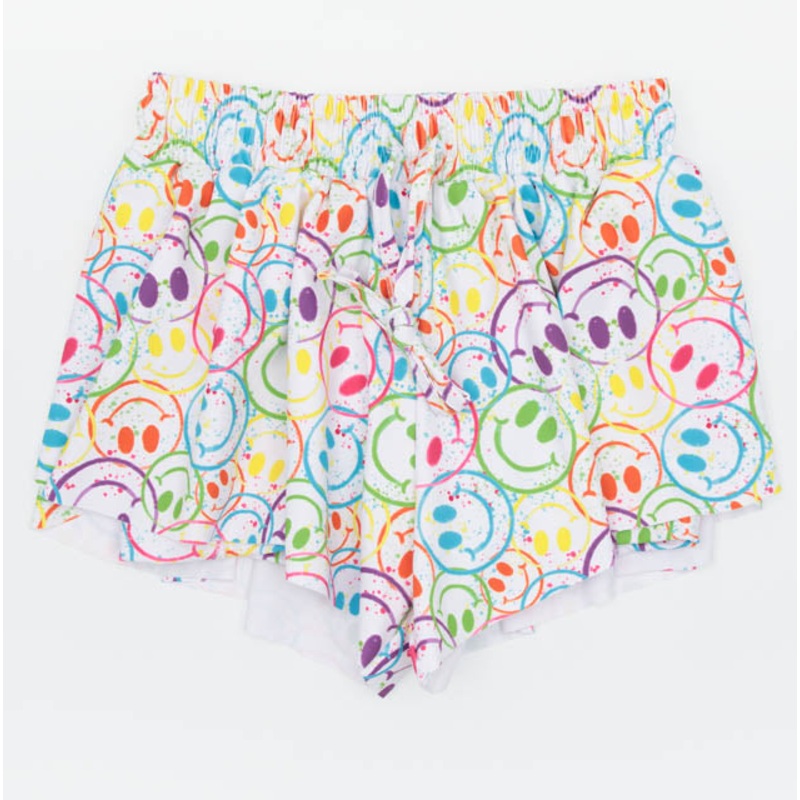 Azarhia Butterfly Shorts - Splatter Smiley