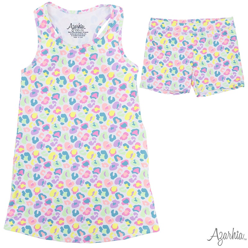 Azarhia Izzy Tennis Dress & Shorts - Neon Leopard
