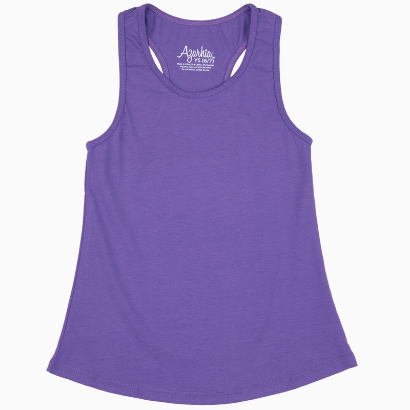 Azarhia Racerback Tank Top - Solid Purple