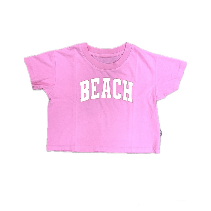 Beach Crop Tee Prism Pink