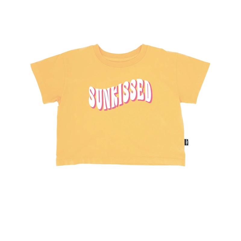 F4A Sunkissed Crop Tee Golden Sun