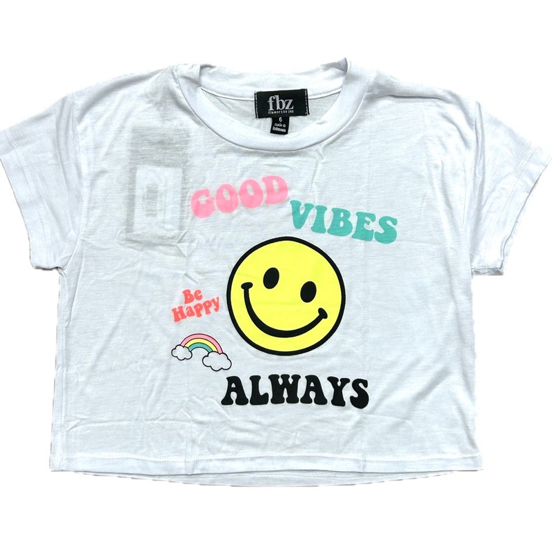 Flowers by Zoe White Good Vibes Always Tee