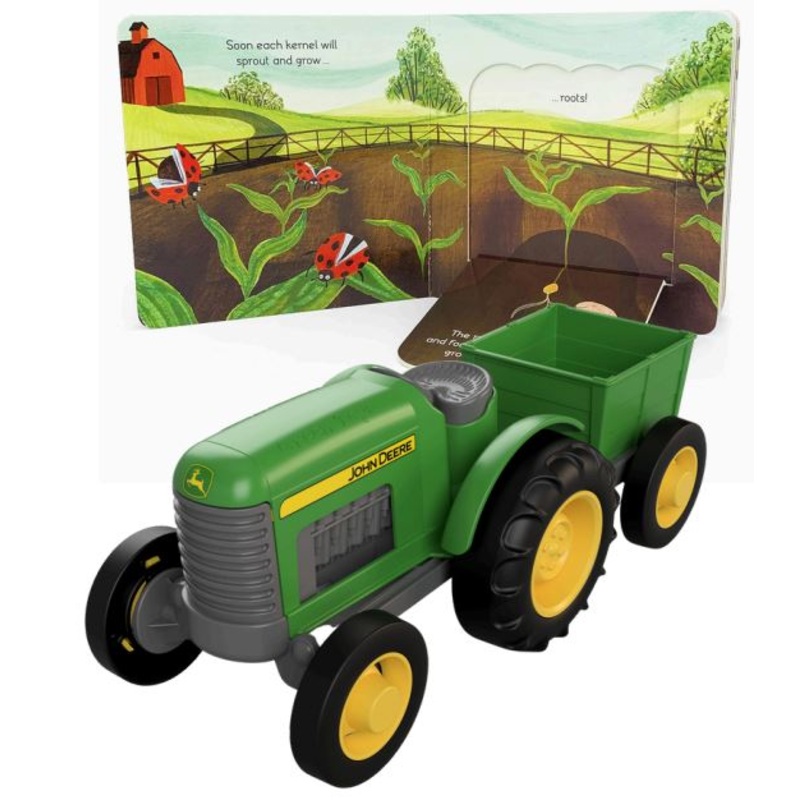 Green Toys John Deere Tractor & Board Book