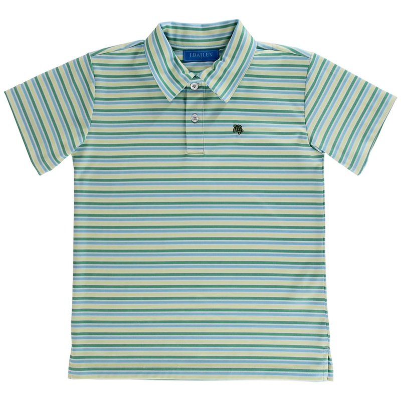 J. Bailey Henry S/S Performance Polo Shirt - Island