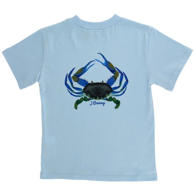 J. Bailey Logo Tee Shirt - Crab on Bayberry