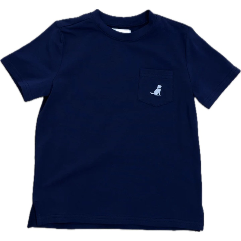 Lulu Bebe Ethan Crew Neck Tee - Navy