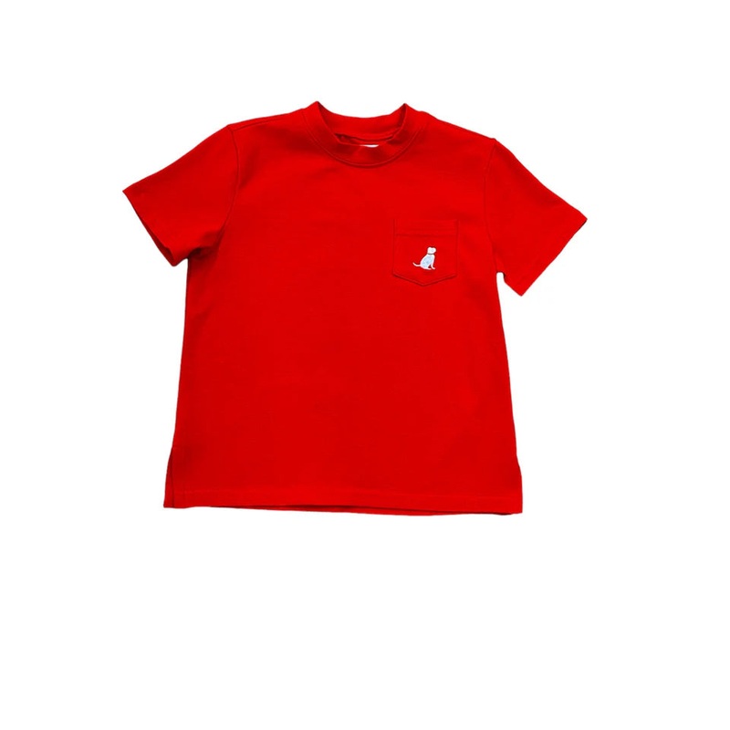 Lulu Bebe Ethan Crew Neck Tee - Red