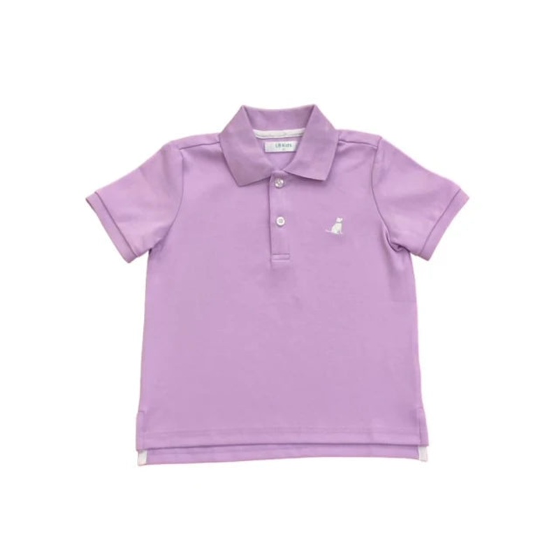 Lulu Bebe Kids Blake Polo - Lavender